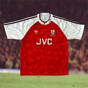 Arsenal 1990/92 Authentic 'League Champions' Home Soccer Jersey Large Adidas VTG